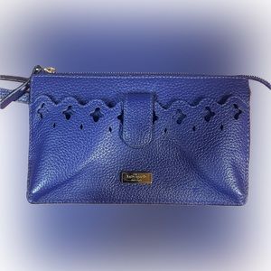 Kate Spade ♠️  blue with gold wallet/crossbody